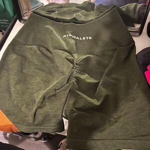 Alphalete Dark Green Activewear Shorts